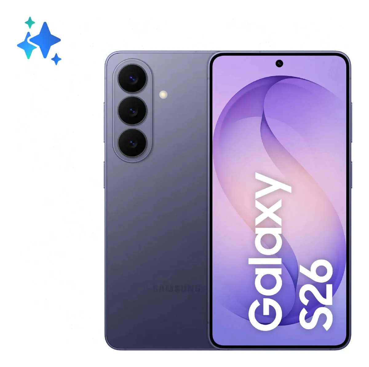 Samsung Galaxy S26, 256 gb, 12 gb, Galaxy Ai, cámara triple violeta